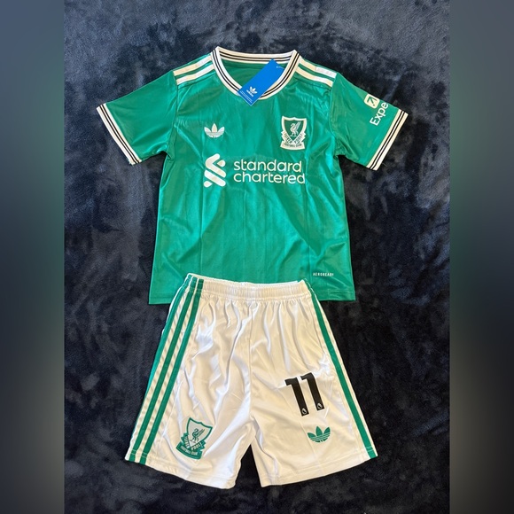 Unk Other - Liverpool Jersey 3rd Kids soccer jersey set #Size 20-28# M.Salah 11 # NWT